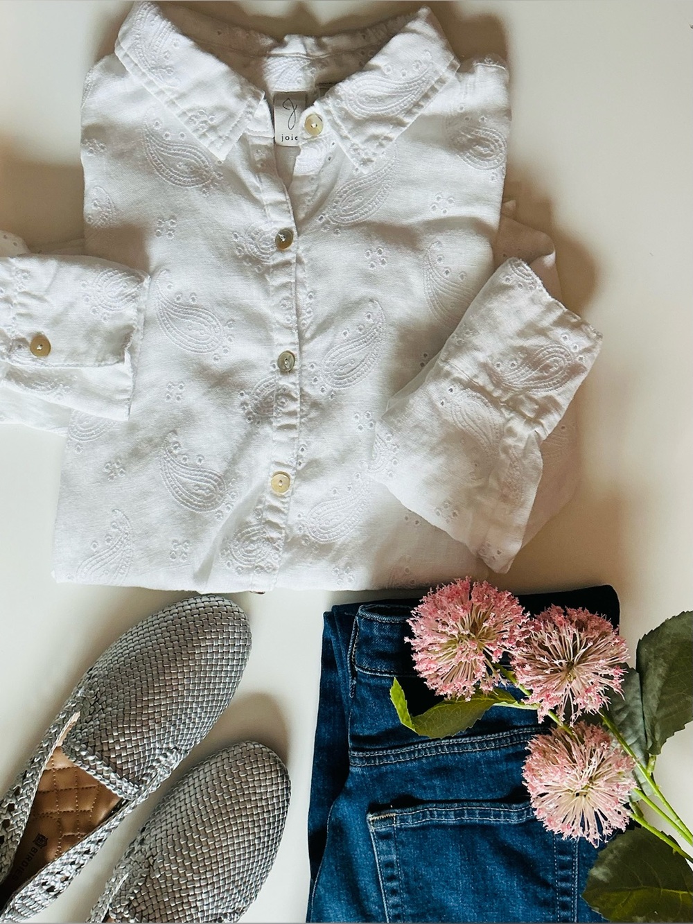 Joie Linen Shirt Sz Medium